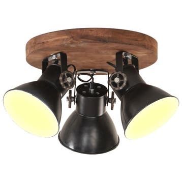 vidaXL Plafondlamp industrieel 25 W E27 42x27 cm zwart, Verzenden, Nieuw