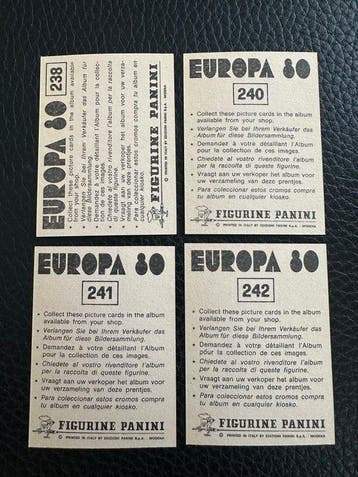 1980 Panini 4 Figurine panini Euro 80 squadra Portogallo, Nieuw