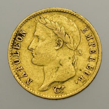 Frankrijk. Napoléon I (1804-1814). 20 Francs 1814-A, Paris