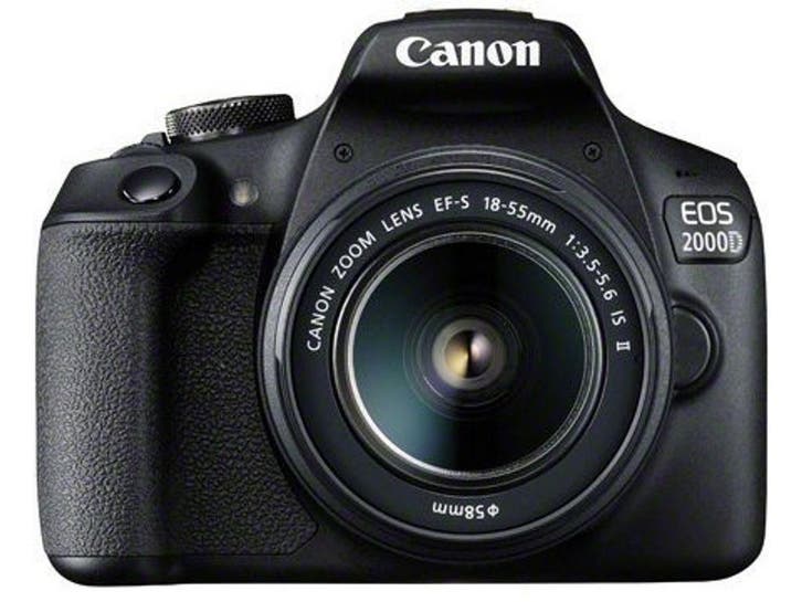 Canon EOS 2000D - DSLR camera - 24,1Mpx - 18-55mm f/3.5-5.6, Audio, Tv en Foto, Fotocamera's Digitaal, Zo goed als nieuw, Canon
