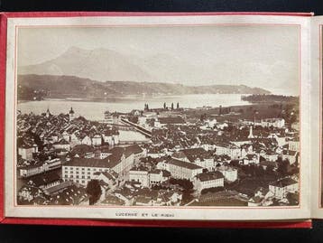 Album photo - Souvenir de Lucerne - 1880