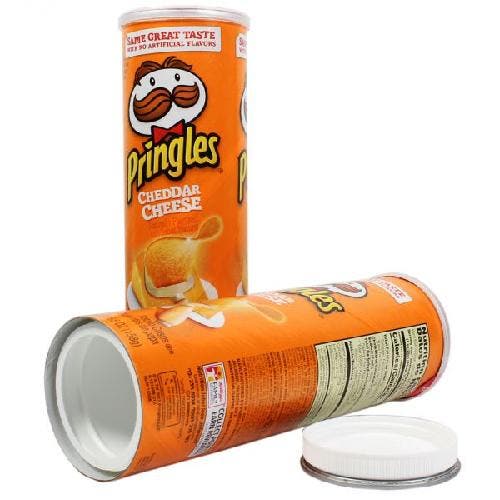 Chips Stash Can Safe – Verborgen Kluis in Chipsblik  Oranje, Collections, Articles de fumeurs, Briquets & Boîtes d'allumettes