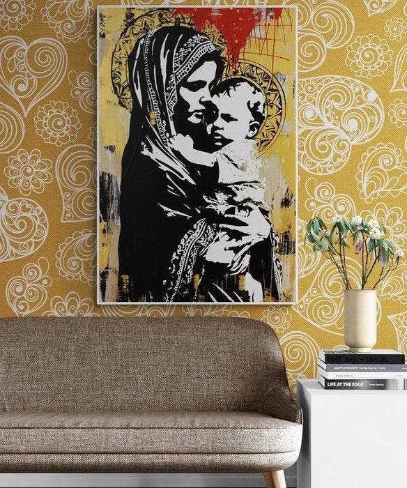 CAMILART.ES_(2002) - ICONA STREET MADONNA W_CHILD #4, Antiek en Kunst, Antiek | Boeken en Manuscripten