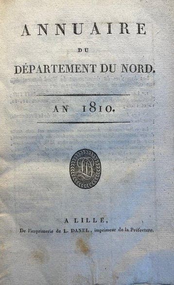 Collectif - Annuaire du département du Nord - 1810