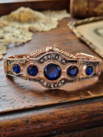 Zonder minimumprijs - Armband - 9 kt. Roségoud, Zilver