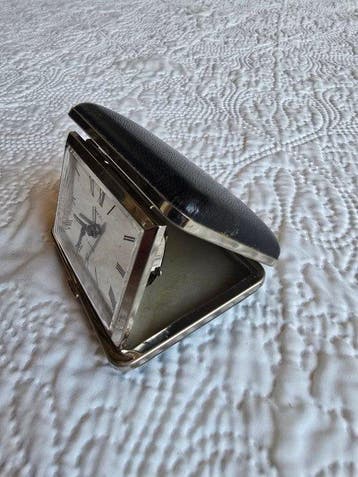 Réveil de voyage - Lancel - Cuir - 1950-1960