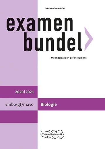 Examenbunde vmbo-gt/mavo Biologie 2020/2021 9789006781212, Verzenden
