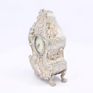 Victor Bourdin - Bureauklok - Bureauset - Zilver