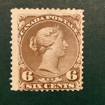 Canada - 6 centimes Queen Victoria avec filigrane - MNG - SG