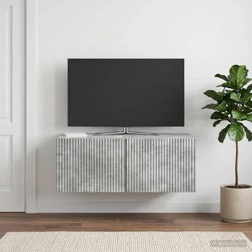 vidaXL Wandmontage TV-kast Betongrijs 78,5 x 41 x 30 cm, Verzenden, Nieuw