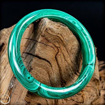 Malachite naturelle très rare Bracelet en argent 925, 519,45