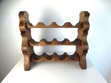 Wijnrek - Eik - Frankrijk - Wijnrek voor 12 flessen (Zonder