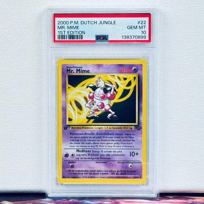 Pokémon Graded card - Mr. Mime 22 1st Edition - Pokémon -, Hobby & Loisirs créatifs, Jeux de cartes à collectionner | Pokémon