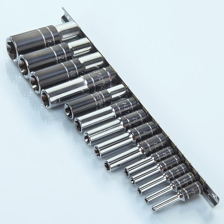 Smoos Uitwendige Torx doppenset 14-delig extra lang - Smoos, Doe-het-zelf en Bouw, Gereedschap | Handgereedschap, Ophalen of Verzenden
