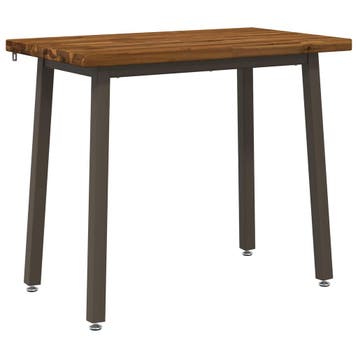 vidaXL 110 x 55 x 75 cm Massief Acacia Hout Natuurlijk en, Huis en Inrichting, Tafels | Eettafels, Verzenden, Nieuw