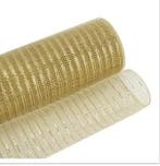 Decomesh metallic miranda goud 26 cm rol 9 meter voor