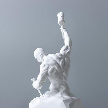 Self-Made Man Sculptural Ornament - sculptuur, Self Made Man