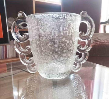 Daum - Pierre dAvesn Art Déco - Vaas - Glas - Pierre