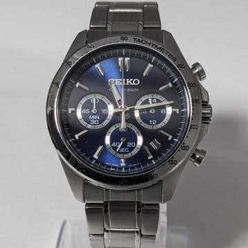 Seiko - Chronograph Watch - Quartz - Blue Dial - Sans prix