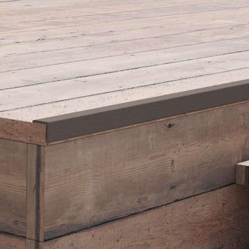 vidaXL Terras hoekplinten 5 st 170 cm HKC donkerbruin, Doe-het-zelf en Bouw, Verzenden, Nieuw