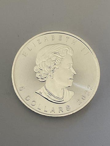 Canada. 5 Dollars 2022 Maple Leaf, 1 Oz (.999) brilliant, Postzegels en Munten