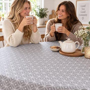 50% korting MEGA DEAL Tafelzeil ice grijs 250x140cm nu 12,50, Huis en Inrichting, Nieuw