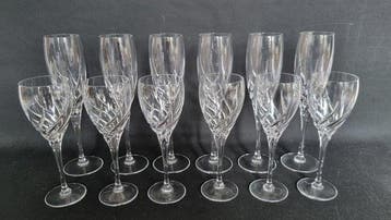 Toscane - Service de boisson (12) - Cristal - Wedgwood neuf,