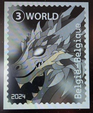 België 2024 - Eerste Crypto-stempel uitgegeven in België met, Gestempeld