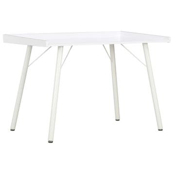 vidaXL Bureau 90x50x79 cm wit, Huis en Inrichting, Bureaus, Verzenden, Nieuw