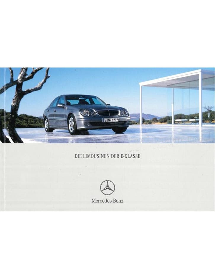 2005 MERCEDES BENZ E KLASSE SEDAN BROCHURE DUITS, Livres, Autos | Brochures & Magazines