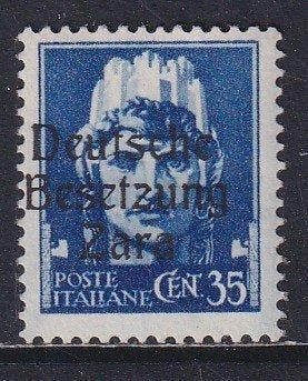 Empire allemand - Occupation de Zara 1943 - Zara Landespost, Gestempeld