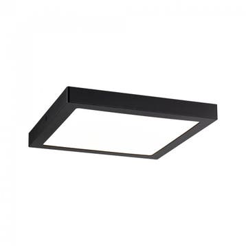 Paulmann LED paneel opbouw 22 Watt vierkant 30cm mat zwart, Verzenden