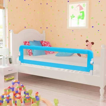 vidaXL Bedhekje peuter 150x42 cm blauw, Verzenden