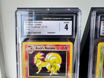 Pokémon - 2 Graded card - Brocks Ninetales & Erikas