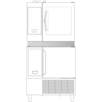 Stapelkit | SkyLine ChillS Blastchillers | 895x765x100(h)mm, Verzenden