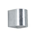 Wandverlichting modern Big Noa Muurlamp Zink, Tuin en Terras, Verzenden, Nieuw