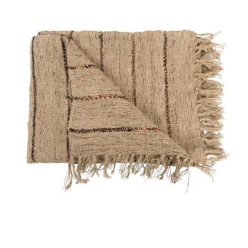 Bazar Bizar Sil Vous Plaid - Beige Zwart - Kleed - Nieuw in, Huis en Inrichting, Verzenden, Nieuw, Beige