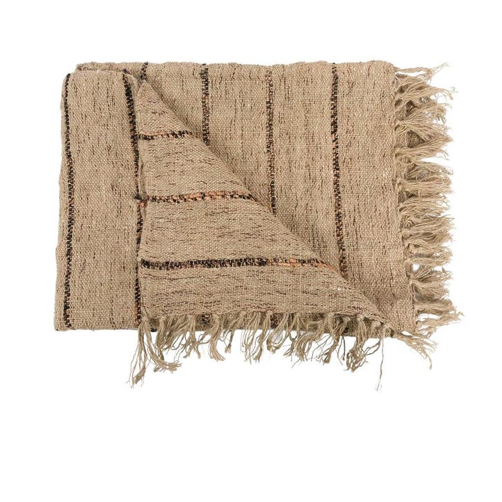 Bazar Bizar Sil Vous Plaid - Beige Zwart - Kleed - Nieuw in, Huis en Inrichting, Stoffering | Tapijten en Vloerkleden, Beige, Nieuw
