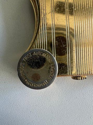 Ronson - Banjo - Briquet de poche - Plaqué or, Nieuw