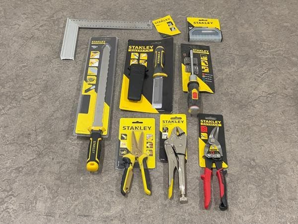 Veiling - Stanley handgereedschap set 8-delig, Bricolage & Construction, Outillage | Outillage à main