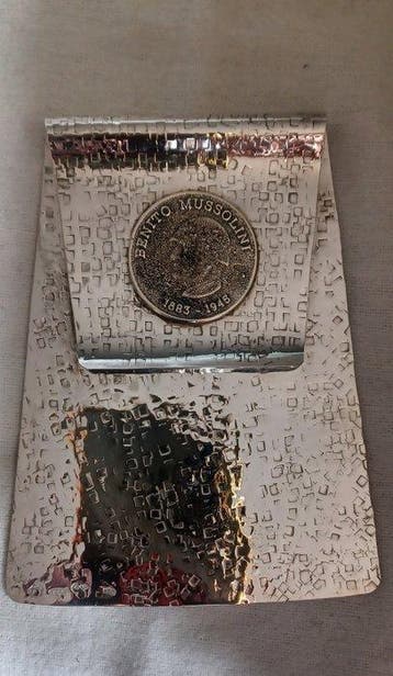 Presse-papier - Argento 800 martellato lucido - Zilver