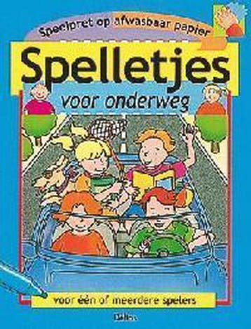 Speelpret op afwasbaar papier - Spelletjes voor onderweg, Boeken, Kinderboeken | Kleuters, Verzenden, Zo goed als nieuw