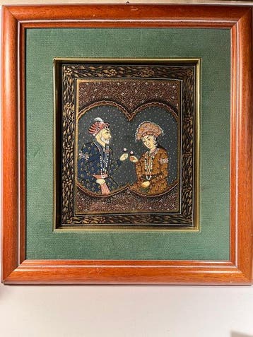 Pittore Indiano - Pittura Moghul-L’imperatore Shah Jahan e