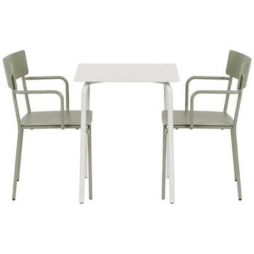 Serax August Tuinset: Eettafel S Aluminium Zand + Stoelen, Verzenden, Nieuw, Aluminium, Tuinset