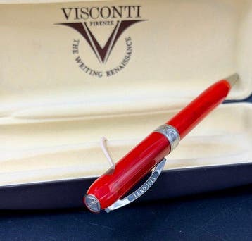 Visconti - Rembrandt Red Marbled - Stylo à bille, Nieuw