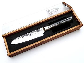 Santoku Knife - 440C Japanese Stainless Steel - Forged and