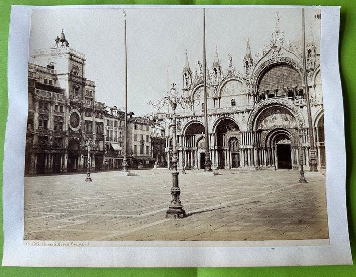 Giorgio Sommer (attributo) - Venezia - Lotto di antiche, Antiek en Kunst, Kunst | Tekeningen en Fotografie