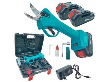 Veiling - Elektrische Snoeischaar 2xAccu 24V  - 30mm Snijdia, Tuin en Terras, Nieuw