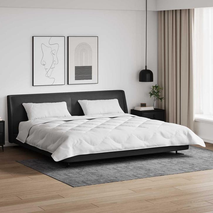 vidaXL Dekbed met Kussens met kussen 3 pcs Wit Microfiber en, Maison & Meubles, Chambre à coucher | Linge de lit, Envoi
