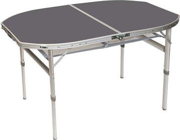 2dekans | Bo-Camp - Tafel - Ovaal - Koffermodel - 120x80 cm, Caravans en Kamperen, Kampeermeubelen, Ophalen of Verzenden, Nieuw